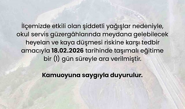 Feke'de taşımalı eğitime 1 gün ara verildi