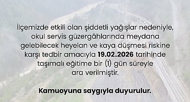 Feke'de taşımalı eğitime 1 gün ara verildi