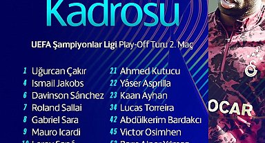 Galatasaray'ın Juventus maçı kadrosu belli oldu