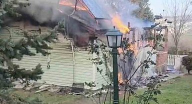 Gelibolu'da ev yangını