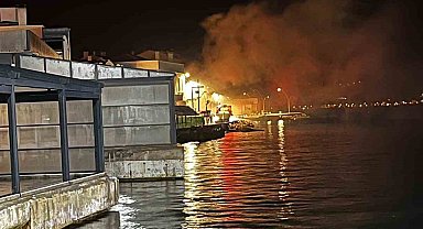 Gelibolu'da korkutan yangın