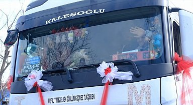 Gelini evinden tırı ile aldı