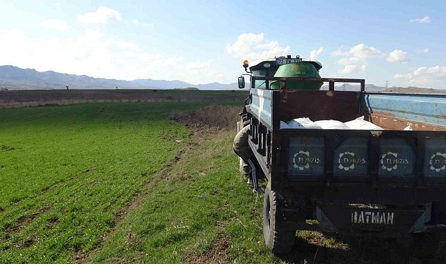 Gercüş'te çiftçilerin bahar mesaisi başladı: Tarlalar gübreyle buluşuyor