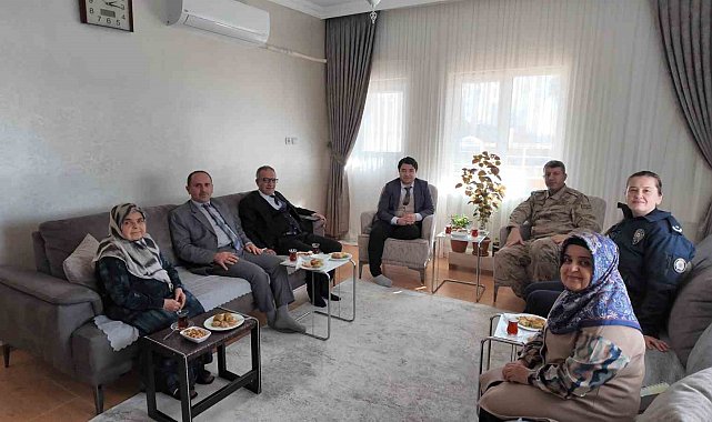 Gercüş'te şehit yakınları ve gazilere vefa ziyareti