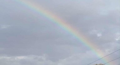 Gökkuşağı görsel güzellik oluşturdu