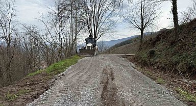 Gölyaka'da köy yolları yenilendi