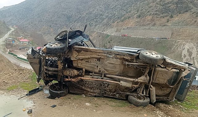 Gümüşhane'de otomobil uçuruma yuvarlandı: 1 ölü