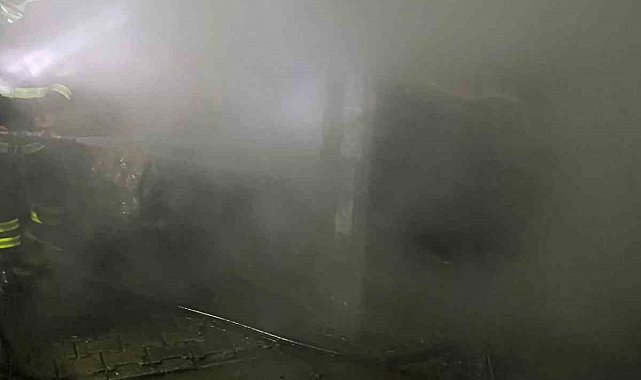 Güroymak'ta korkutan yangın