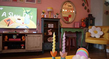 Hayal dünyasından gerçeğe uzanan renkli yolculuk: Bu ev masalları aratmıyor