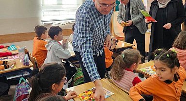 Hisarcık Atatürk İlkokulu'ndan "Bir Okul Bir Kitap Kardeşliği" projesi