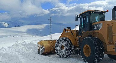 Iğdır'da ulaşıma kapanan 19 köy yolunda çalışmalar devam ediyor