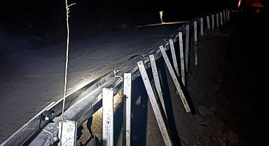 İncirliova'da yol çöktü, sürücülere uyarı yapıldı