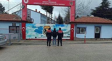 Isparta'da 18 suçtan 27 yıl 9 ay hapis cezası bulunan şahıs yakalandı