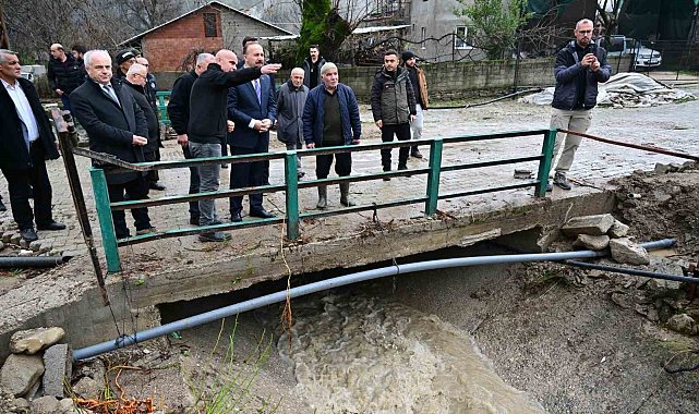 Isparta'da su baskını meydana gelen köyde hasar tespit çalışmaları başladı