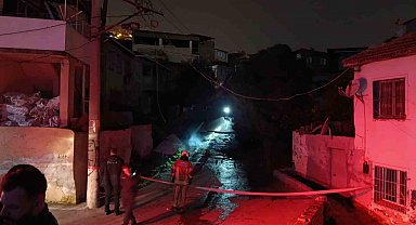 İzmir'de fırtına nedeniyle devrilen ağaç alev aldı