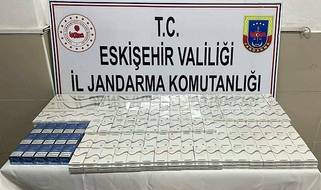 Kaçak sigara ticareti yapmaya hazırlanan şahsı jandarma yakaladı