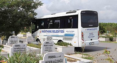 Kağıthane Belediyesinden mezarlık ziyaretlerine düzenli servis