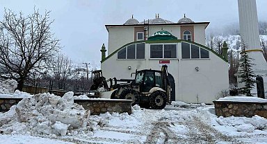 Kahramanmaraş kırsal bölgelerde kar temizliği
