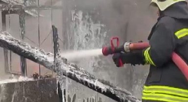 Kahramanmaraş'ta ahır yangını