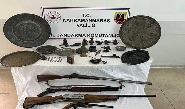 Kahramanmaraş'ta tarihi eser kaçakçılığı operasyonu
