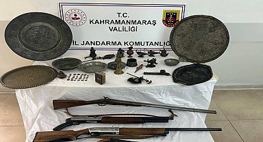 Kahramanmaraş'ta tarihi eser kaçakçılığı operasyonu