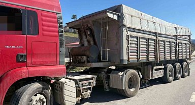 Kantara girmeyen tıra 48 bin 70 TL ceza