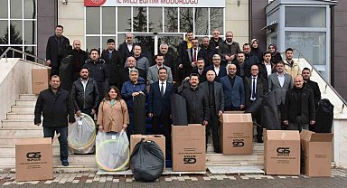 Karaman'da okullara spor malzemesi desteği