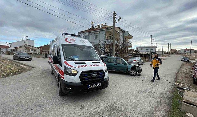 Karaman'da otomobil ile cip çarpıştı: 1 yaralı