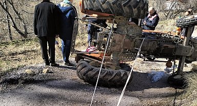 Karaman'da traktör kazası: 1 ölü, 1 yaralı