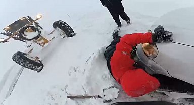 Karda mahsur kalanların imdadına AFAD yetişti