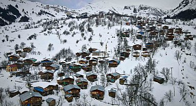 Karlar altındaki doğal yaşam Maden köyünde sanatla buluştu