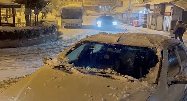 Kastamonu'nun yüksek kesimlerinde kar yağışı etkili oluyor