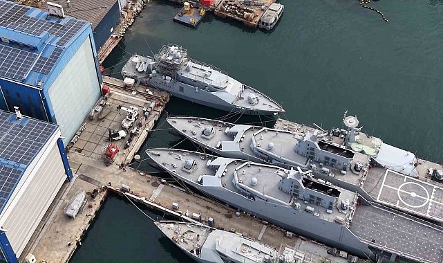 Katar için üretilen hücumbotları suya indirildi