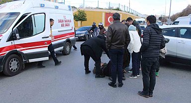 Kavşak içindeki kazada sürücü yaralandı