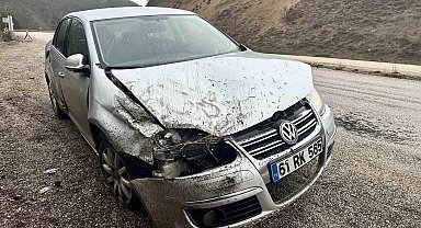 Kayak merkezine gitmek için yola çıkan aile kaza yaptı: 3 yaralı