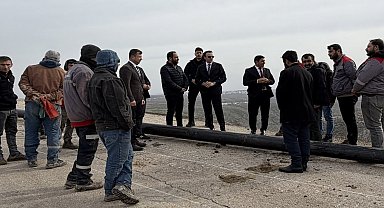Kaymakam Memiş, su projesi alanını inceledi