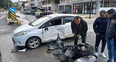 Kaza yapan motosikletli ehliyetsiz çıktı, 66 bin 590 TL ceza kesildi