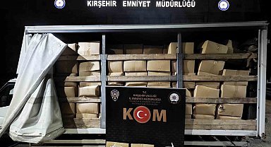 Kırşehir'de 3,4 ton kaçak tütün ele geçirildi