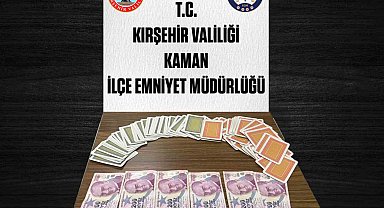 Kırşehir'de kumar operasyonu: 3 kişiye 34 bin 812 TL ceza
