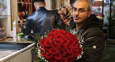Kırşehir'de sevgililer gününe özel "41 kere maşallah" çiçek konseptine ilgi
