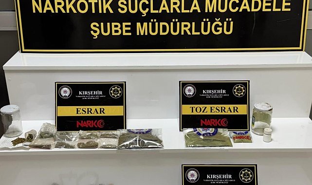 Kırşehir'de uyuşturucu operasyonu: 1 tutuklama