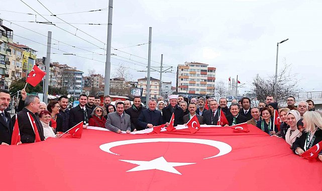 Kocaeli protokolü ve vatandaşlar Batı Trakya Türkleri için yürüdü