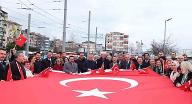 Kocaeli protokolü ve vatandaşlar Batı Trakya Türkleri için yürüdü