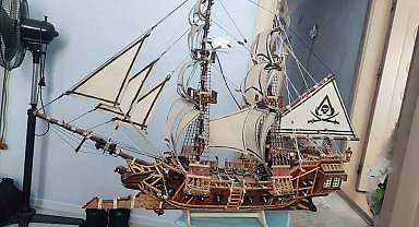 Konuşma ve işitme engelli vatandaş, atıkları sanata dönüştürüyor