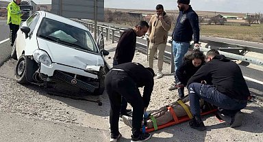 Köyüne gitmek için yola çıktı, kazada yaralanıp hastanelik oldu