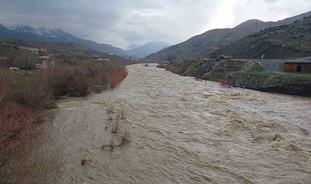 Kulp Çayı taştı: Yağış ve kar erimesiyle debi rekor seviyeye çıktı