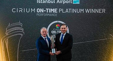 Küresel havacılık otoritesi Cirium'dan İGA İstanbul Havalimanı'na "Platin Ödül"