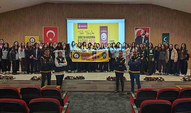 Lise öğrencilerine KADES uygulaması tanıtıldı