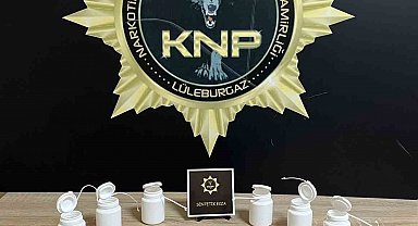 Lüleburgaz'da 335 adet sentetik ecza ele geçirildi: 1 tutuklama