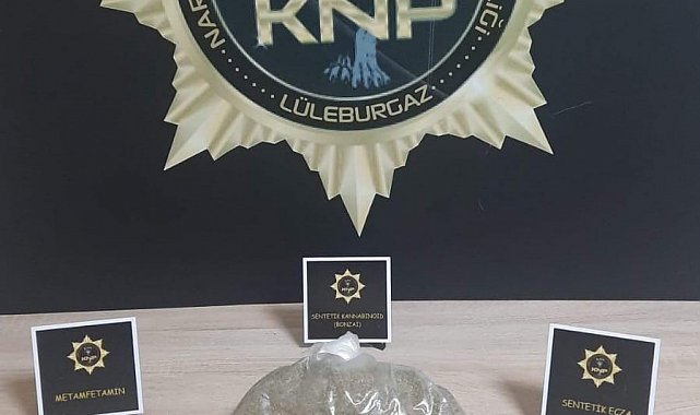 Lüleburgaz'da durdurulan araçtan uyuşturucu çıktı, 4 şüpheli tutuklandı